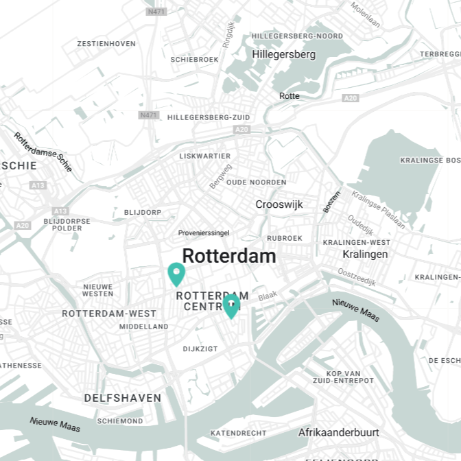 Plattegrond Rotterdam